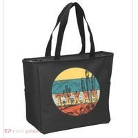 Retro Texas Desert Emblem Tote Bag thumb 2