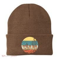 Retro Texas Desert Emblem Beanie thumb 0