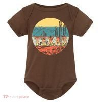 Retro Texas Desert Emblem Baby Bodysuit thumb 0