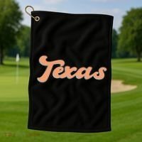 Retro Texas Logo Golf Towel thumb 1