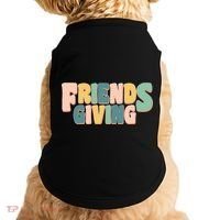 Retro Thanksgiving Friendsgiving Doggie Tank thumb 0