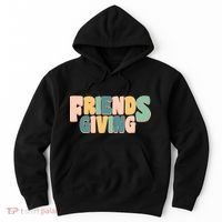 Retro Thanksgiving Friendsgiving Hoodie thumb 0