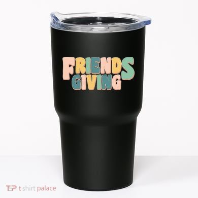 Retro Thanksgiving Friendsgiving Tumbler