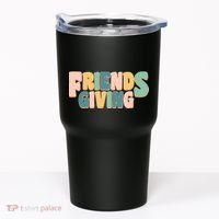 Retro Thanksgiving Friendsgiving Tumbler thumb 0