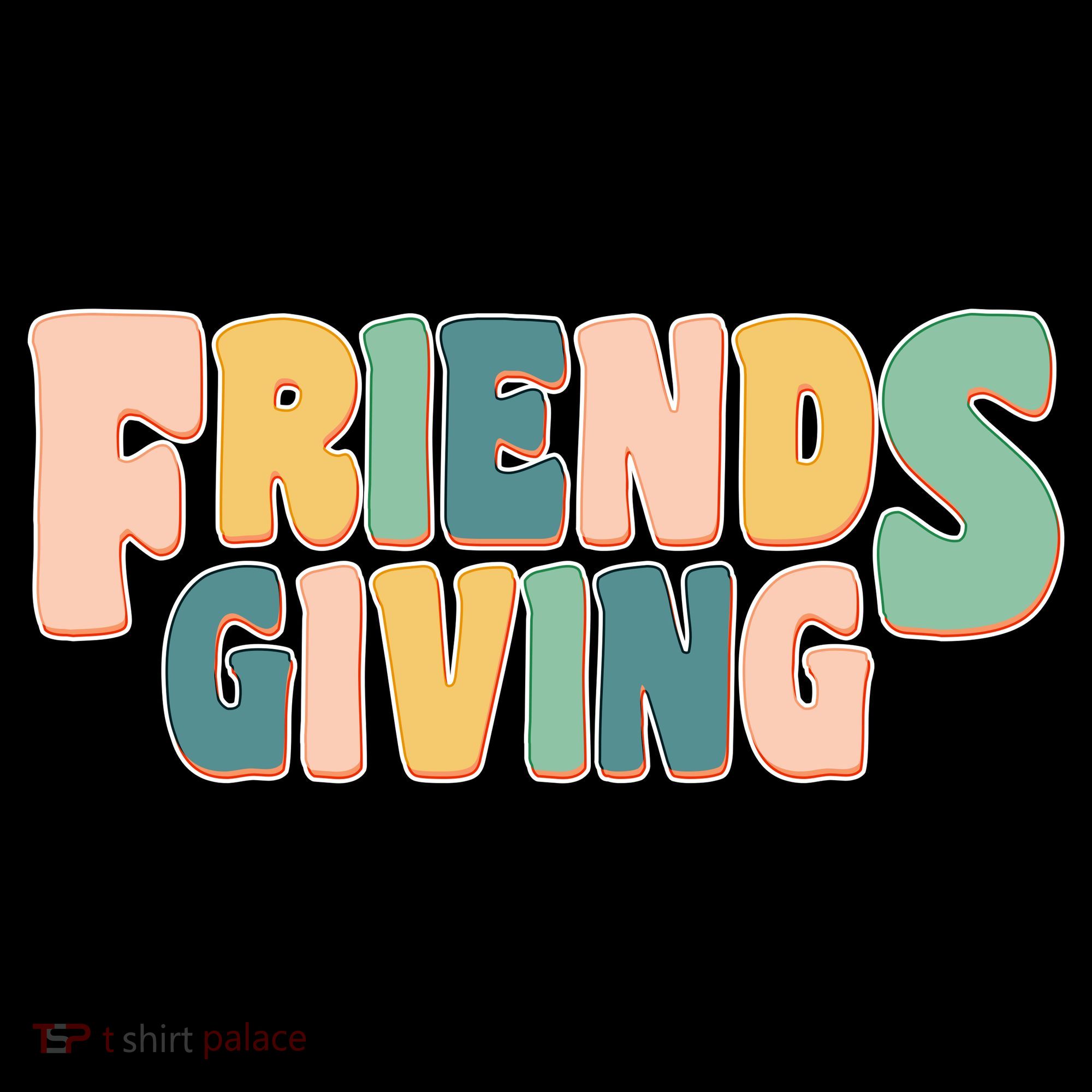 Retro Thanksgiving Friendsgiving Ornament
