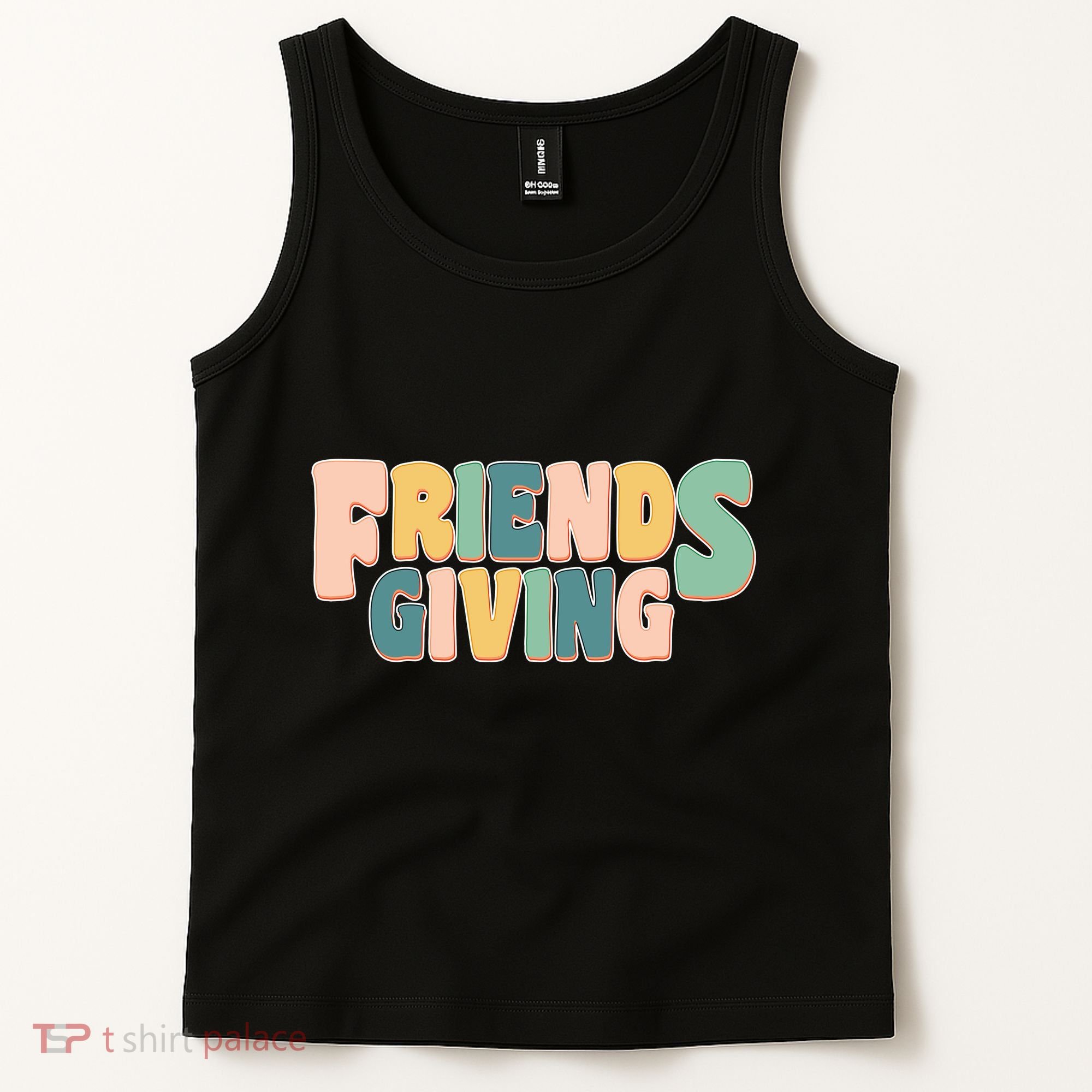 Retro Thanksgiving Friendsgiving Tank Top