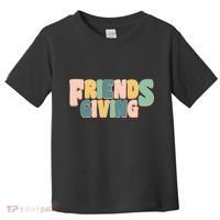 Retro Thanksgiving Friendsgiving Toddler T-Shirt thumb 0