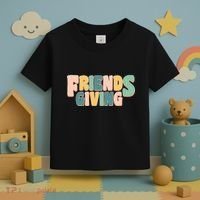 Retro Thanksgiving Friendsgiving Toddler T-Shirt thumb 3