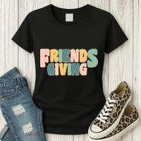 Retro Thanksgiving Friendsgiving Women's T-Shirt thumb 3