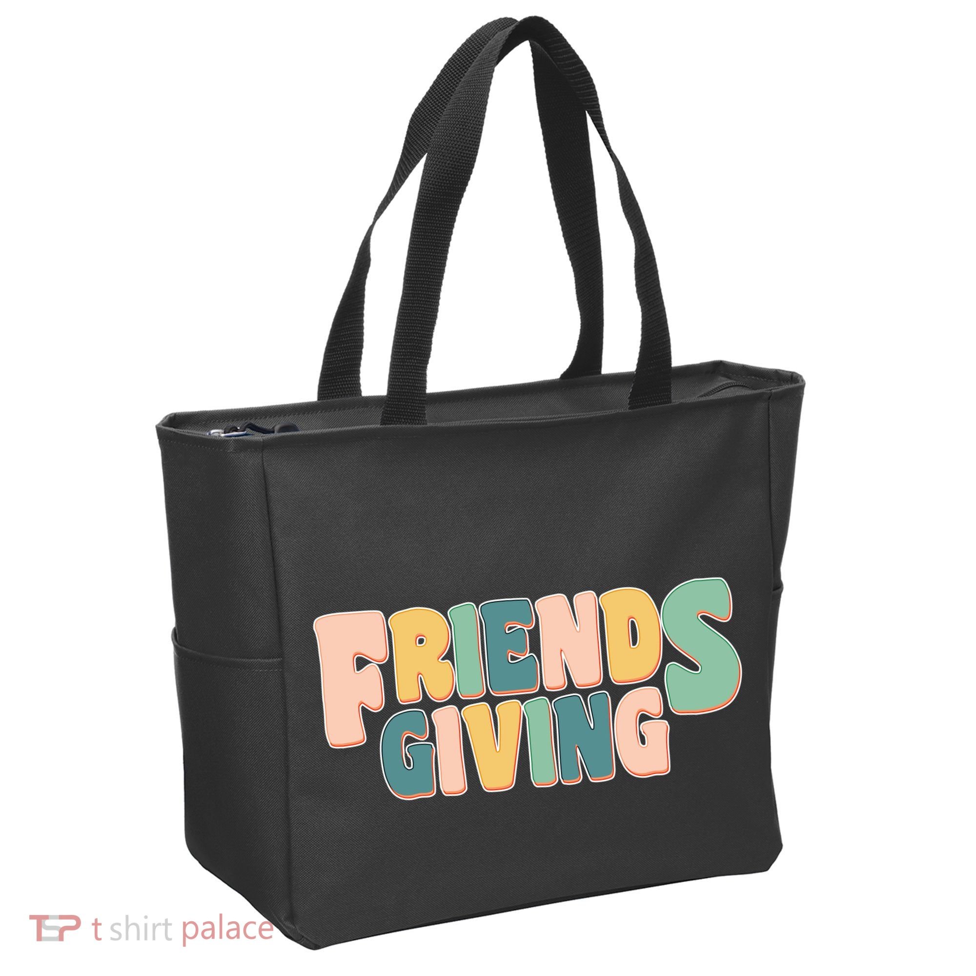Retro Thanksgiving Friendsgiving Tote Bag
