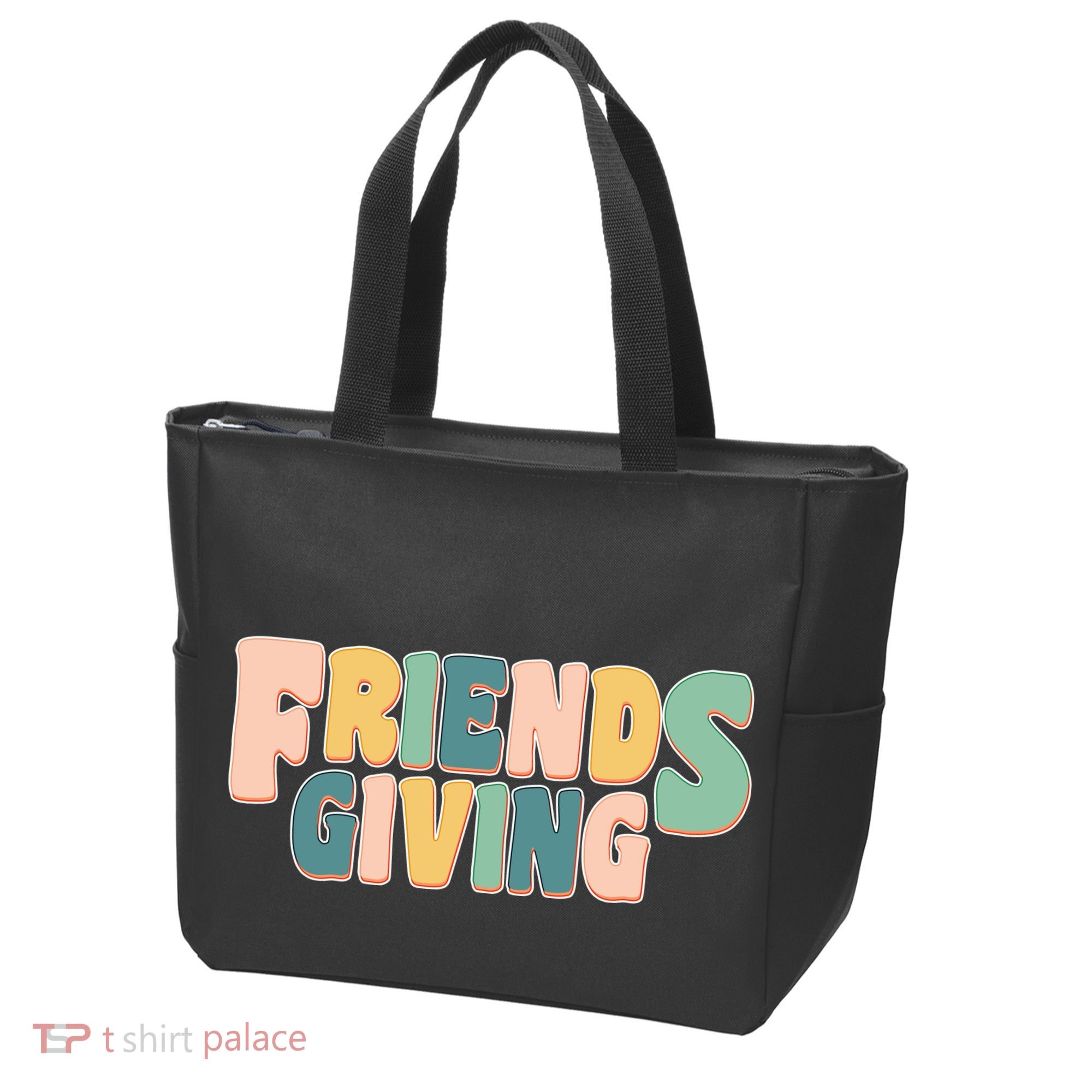 Retro Thanksgiving Friendsgiving Tote Bag
