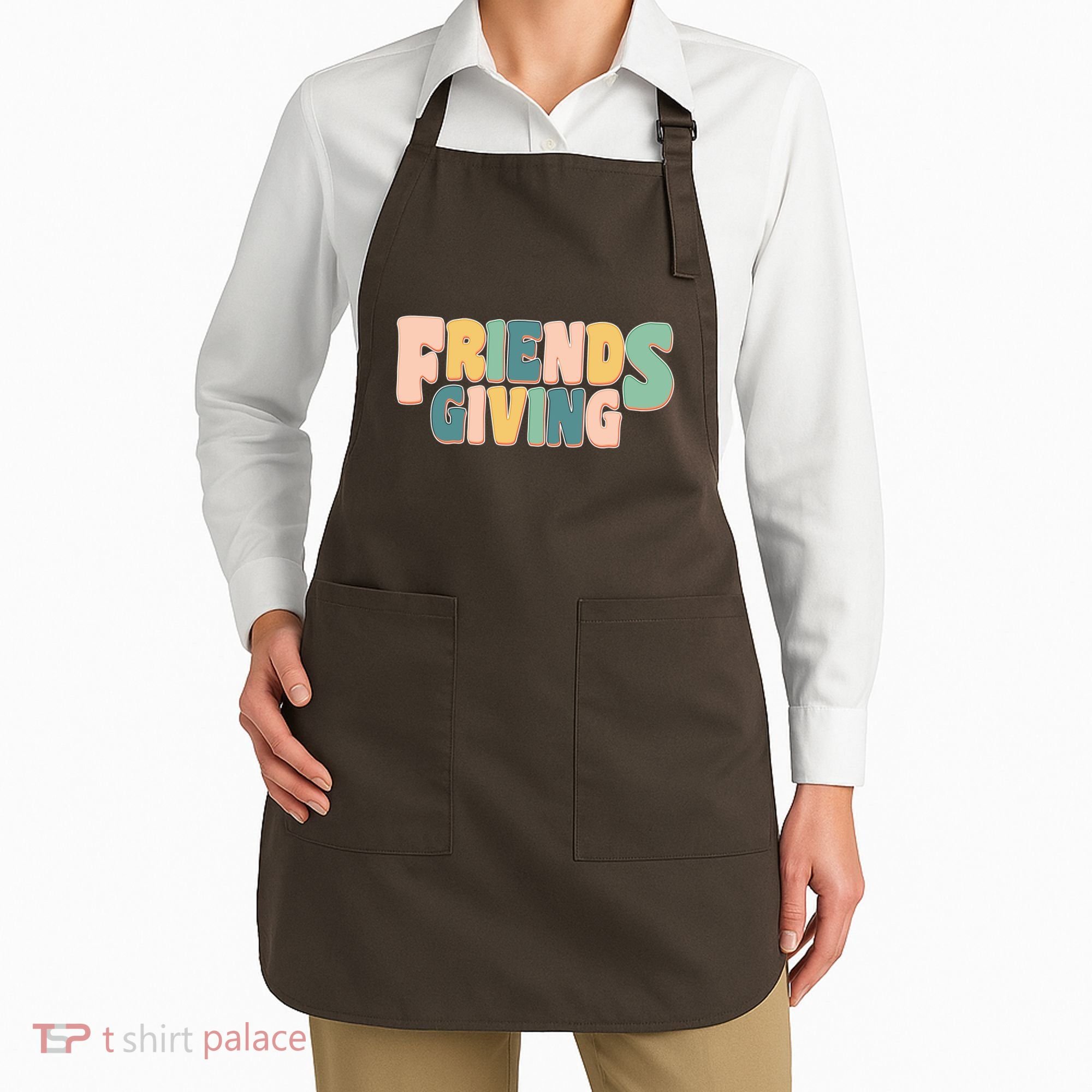 Retro Thanksgiving Friendsgiving Apron