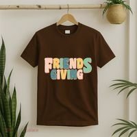 Retro Thanksgiving Friendsgiving T-Shirt thumb 2
