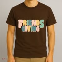 Retro Thanksgiving Friendsgiving T-Shirt thumb 3