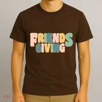 Retro Thanksgiving Friendsgiving T-Shirt thumb 3