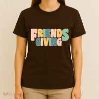 Retro Thanksgiving Friendsgiving T-Shirt thumb 4