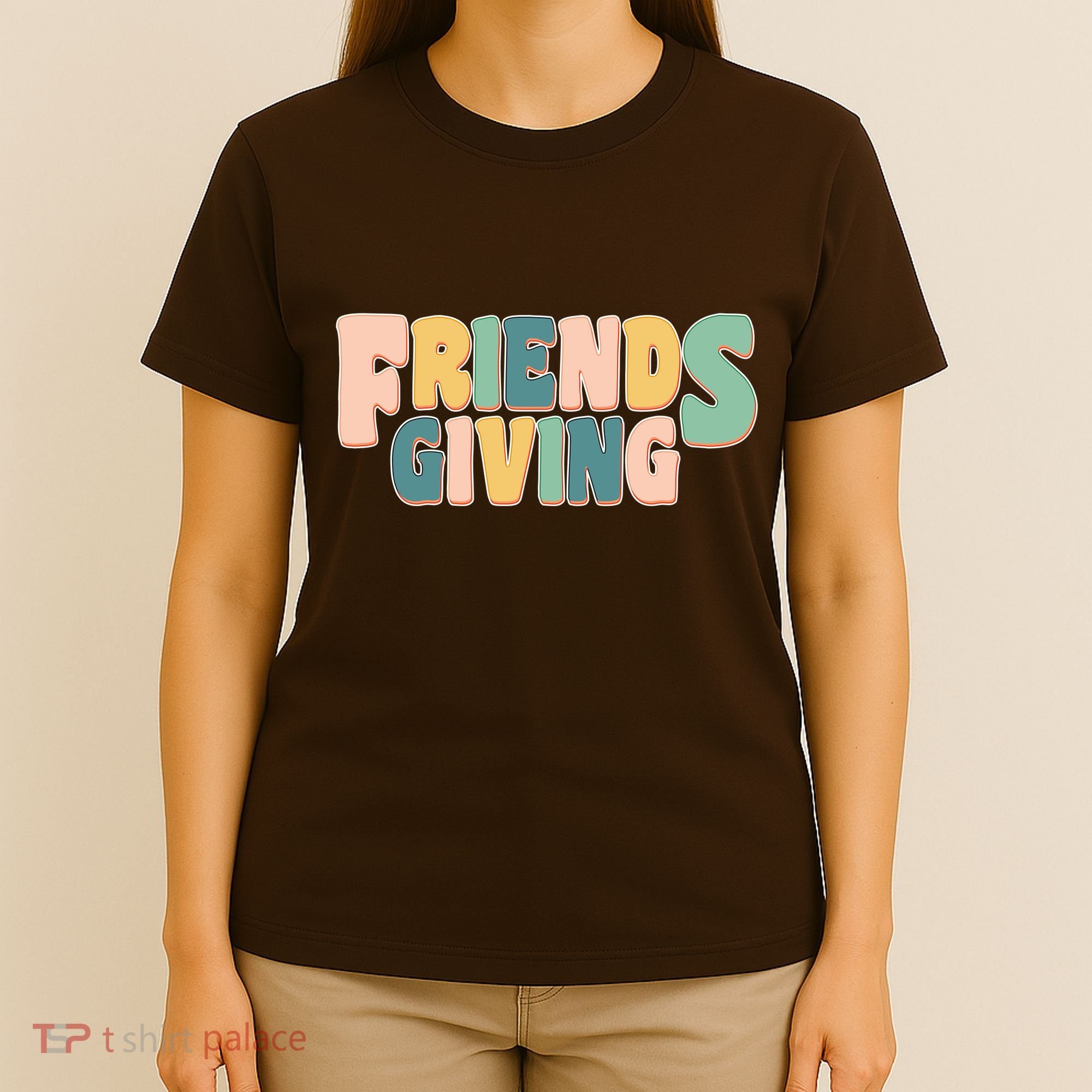 Retro Thanksgiving Friendsgiving T-Shirt
