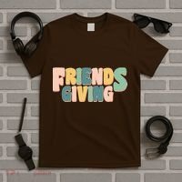 Retro Thanksgiving Friendsgiving T-Shirt thumb 5