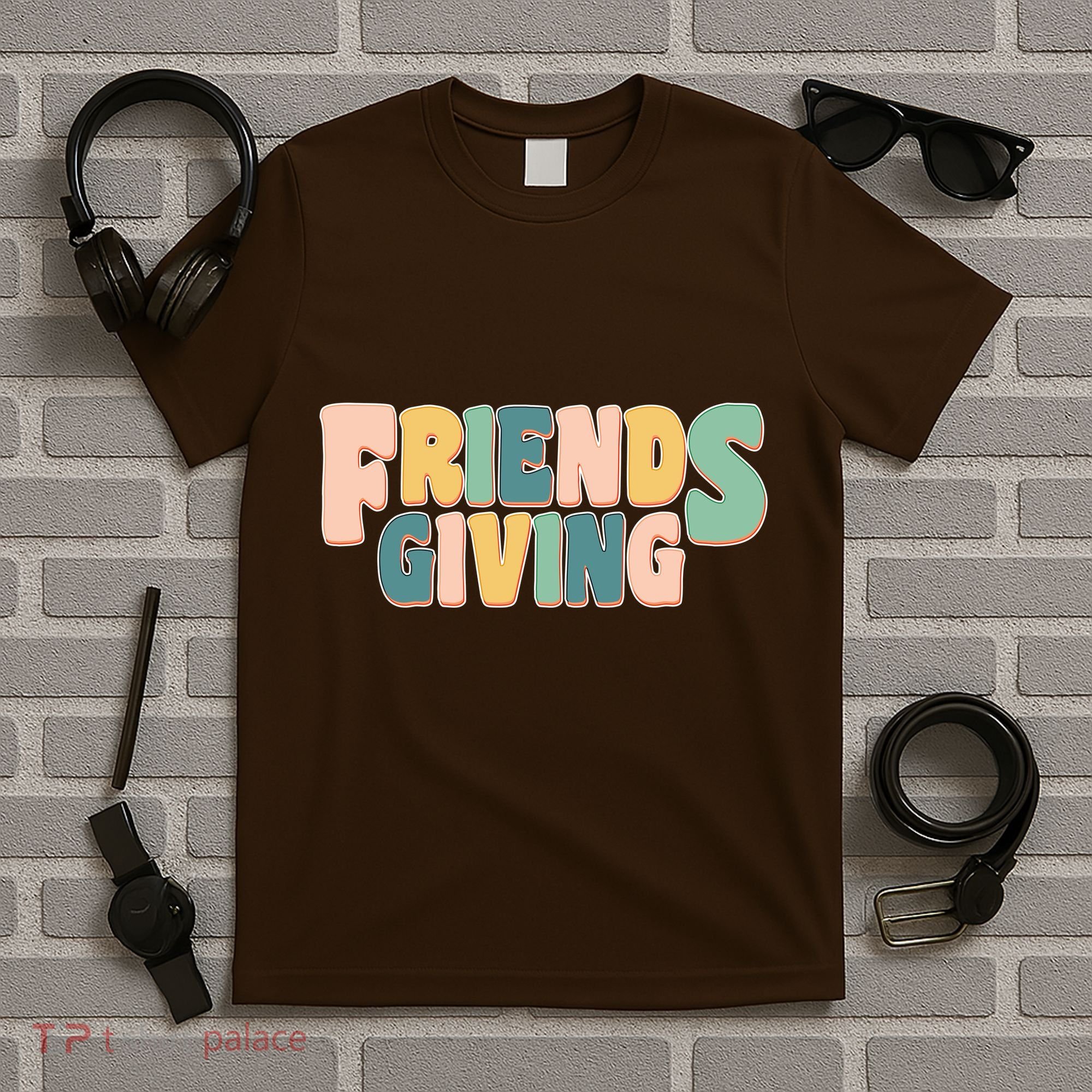 Retro Thanksgiving Friendsgiving T-Shirt