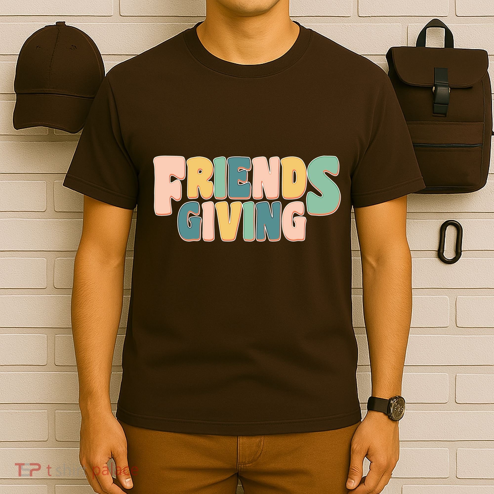 Retro Thanksgiving Friendsgiving T-Shirt