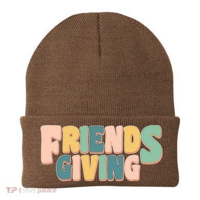 Retro Thanksgiving Friendsgiving Beanie