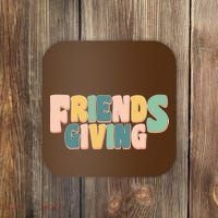 Retro Thanksgiving Friendsgiving Coaster thumb 0