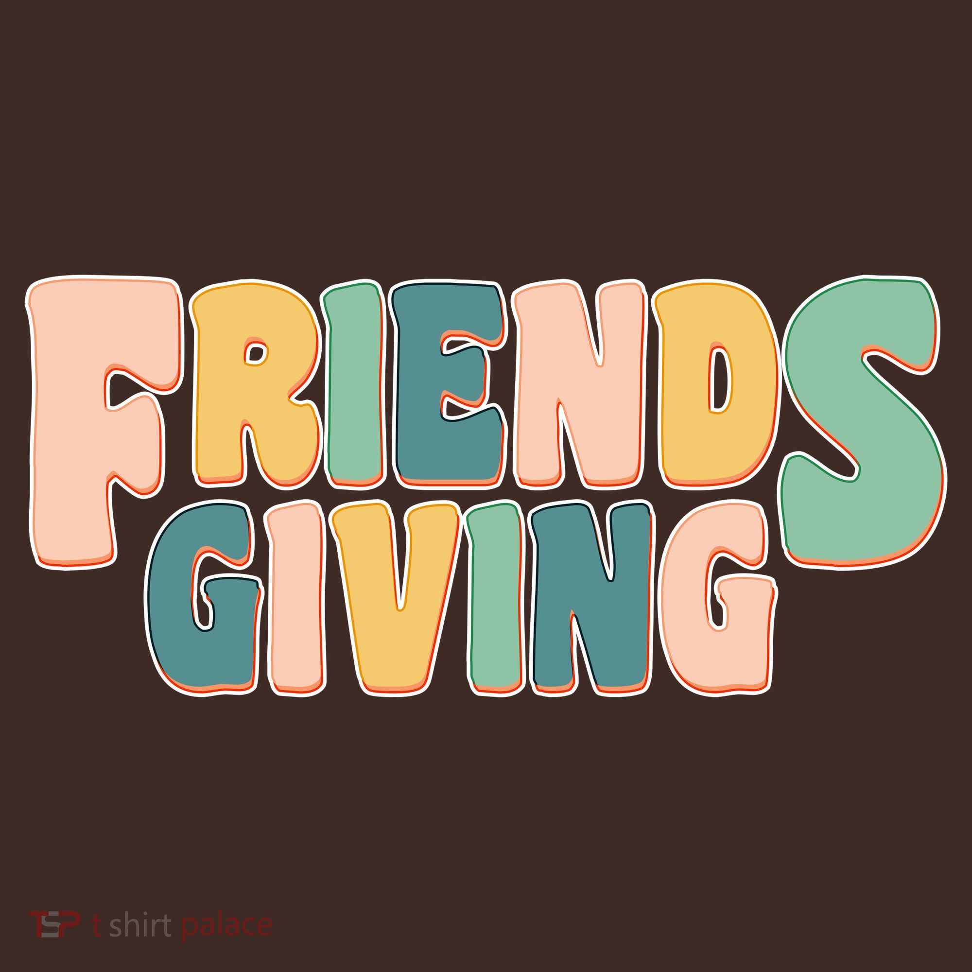 Retro Thanksgiving Friendsgiving Coaster
