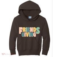 Retro Thanksgiving Friendsgiving Kids Hoodie thumb 0