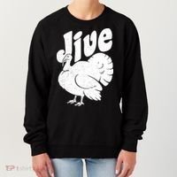 Retro Thanksgiving Jive Turkey Women's Sweatshirt thumb 0