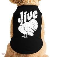 Retro Thanksgiving Jive Turkey Doggie Tank thumb 0