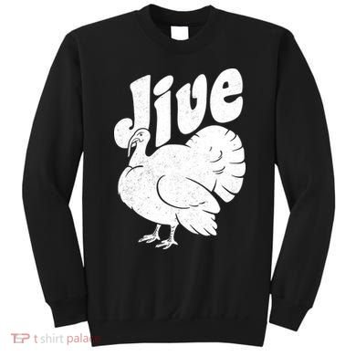 Retro Thanksgiving Jive Turkey Sweatshirt