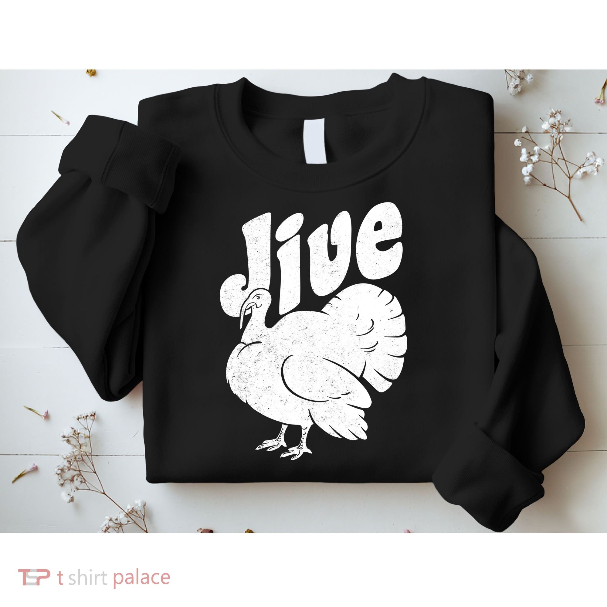 Retro Thanksgiving Jive Turkey Sweatshirt