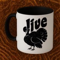 Retro Thanksgiving Jive Turkey Coffee Mug thumb 2