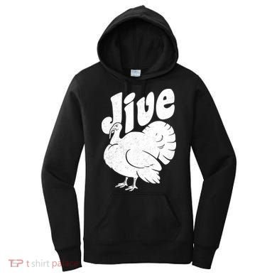 Retro Thanksgiving Jive Turkey Women's Hoodie