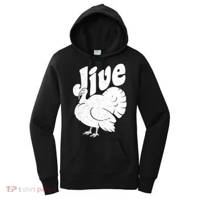 Retro Thanksgiving Jive Turkey Women's Hoodie