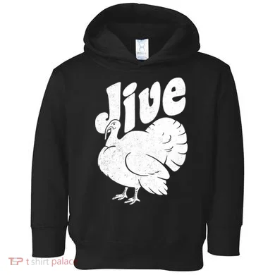 Retro Thanksgiving Jive Turkey Toddler Hoodie