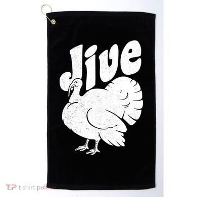 Retro Thanksgiving Jive Turkey Golf Towel