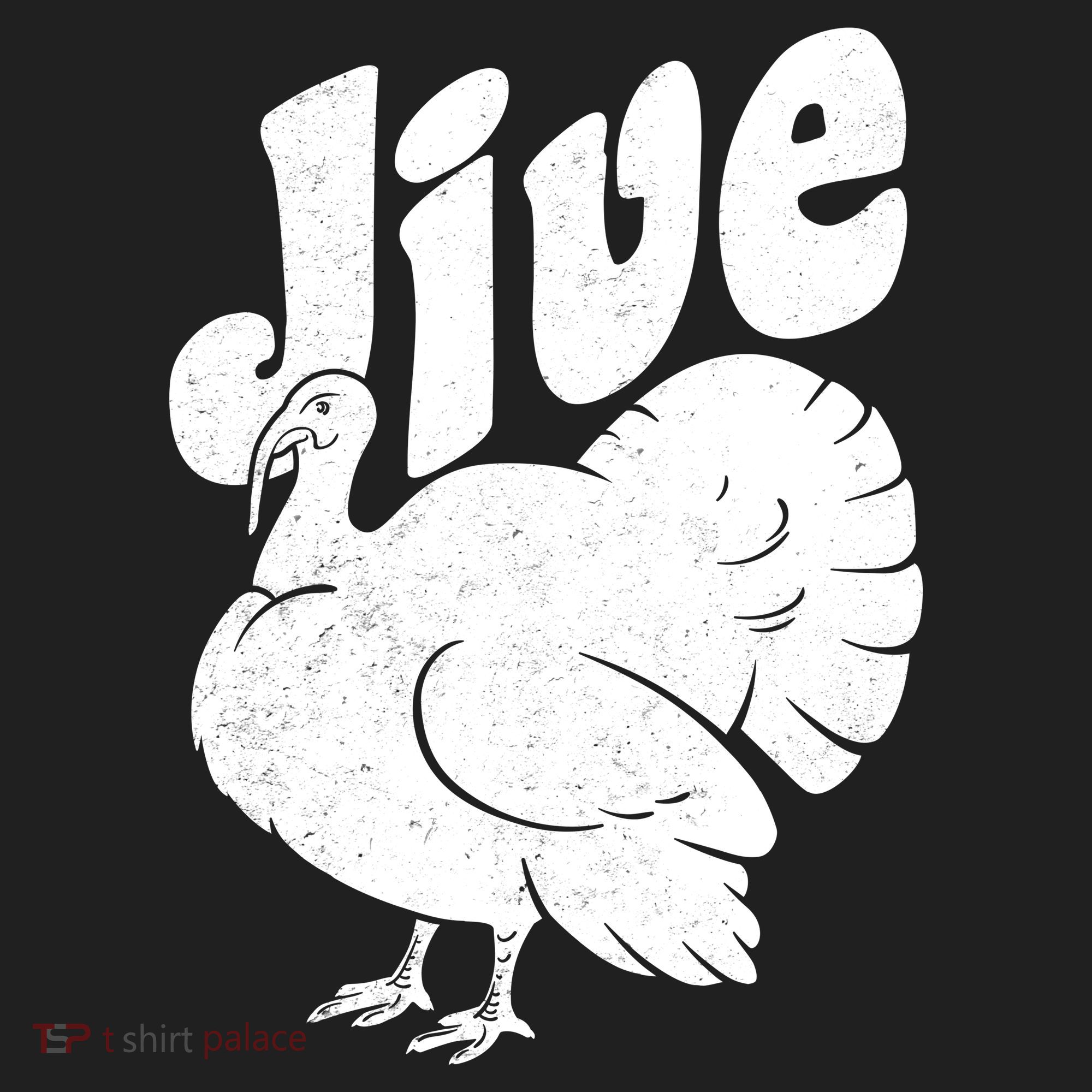 Retro Thanksgiving Jive Turkey Golf Towel