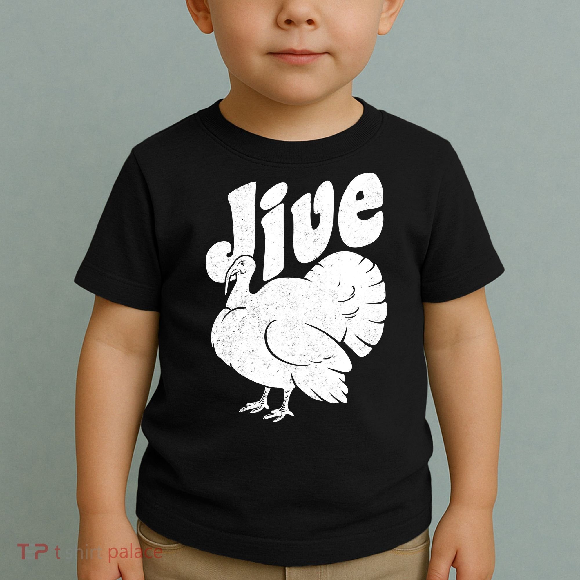 Retro Thanksgiving Jive Turkey Toddler T-Shirt