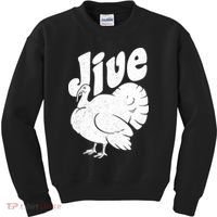 Retro Thanksgiving Jive Turkey Kids Sweatshirt thumb 0