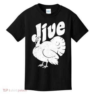 Retro Thanksgiving Jive Turkey Kids T-Shirt