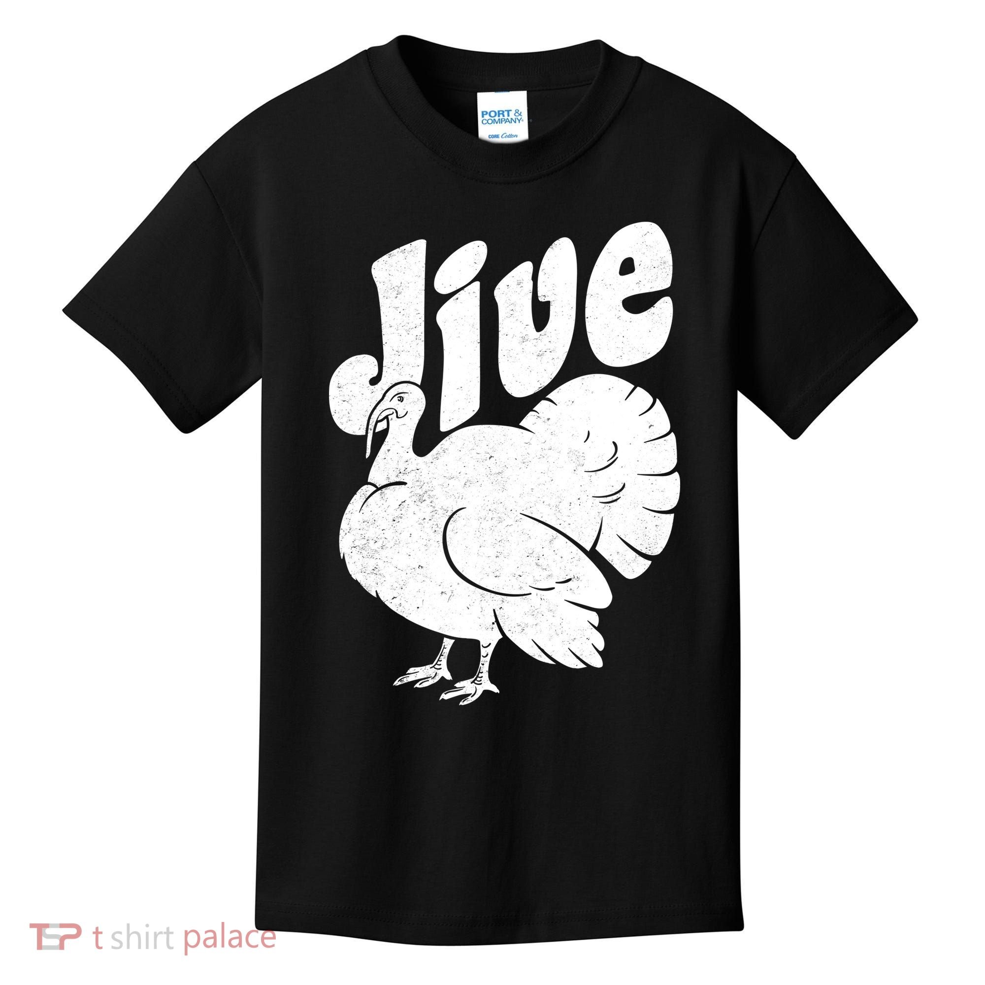 Retro Thanksgiving Jive Turkey Kids T-Shirt