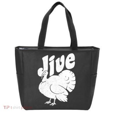 Retro Thanksgiving Jive Turkey Tote Bag