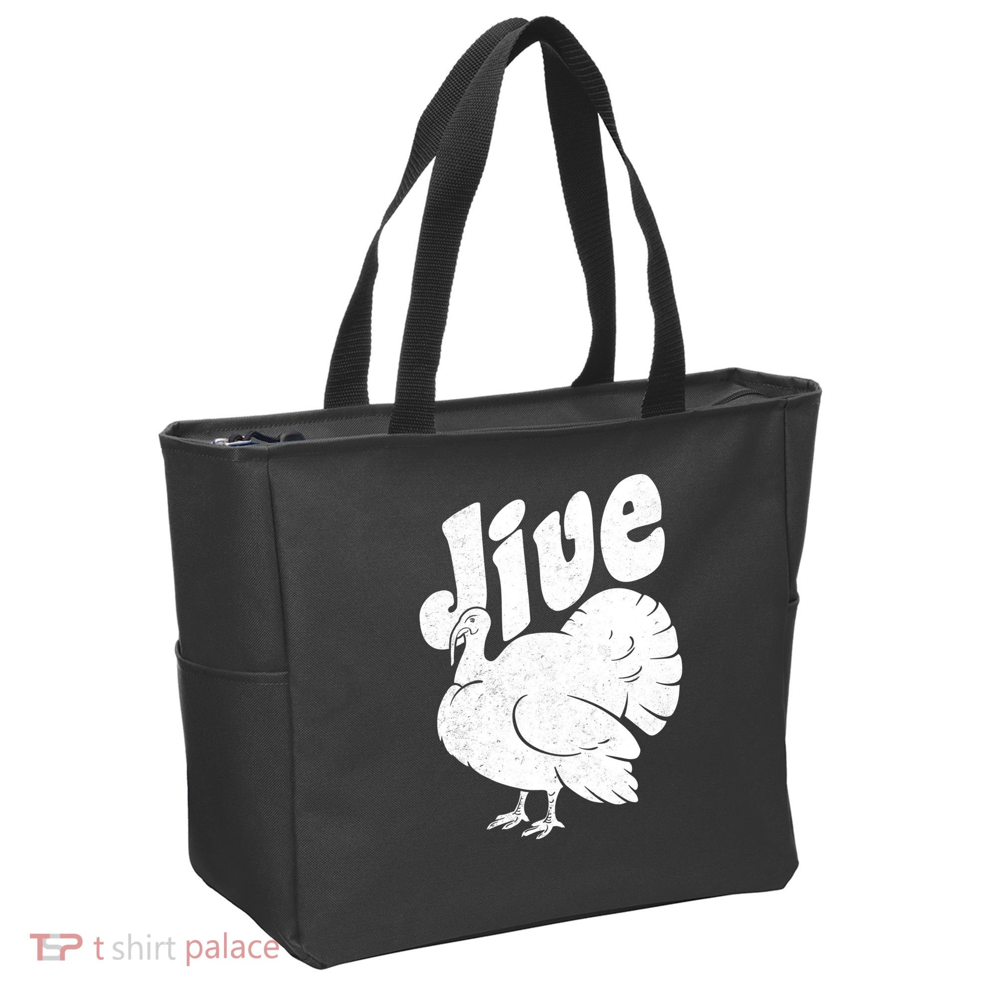 Retro Thanksgiving Jive Turkey Tote Bag