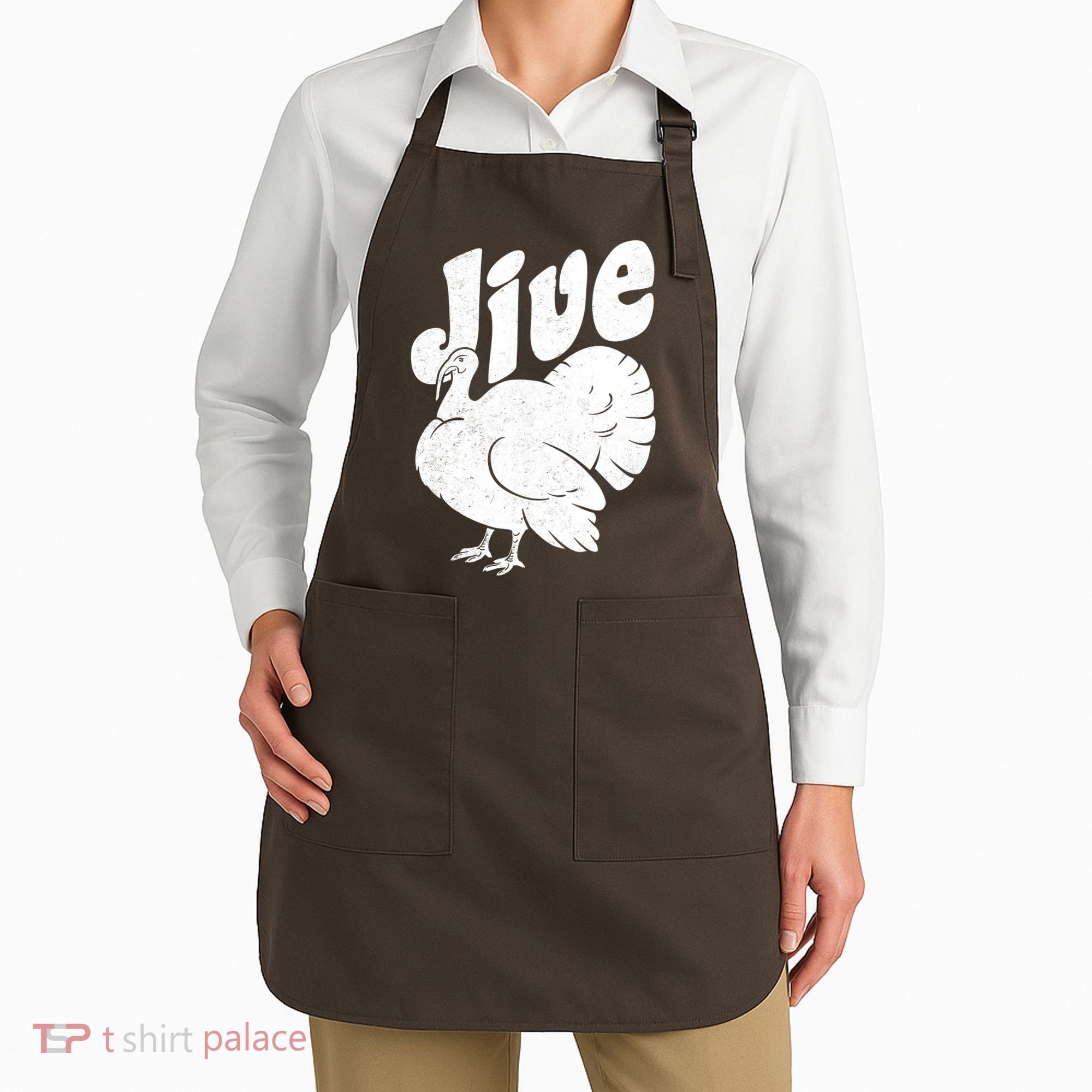 Retro Thanksgiving Jive Turkey Apron