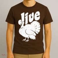 Retro Thanksgiving Jive Turkey T-Shirt thumb 3