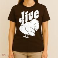 Retro Thanksgiving Jive Turkey T-Shirt thumb 4