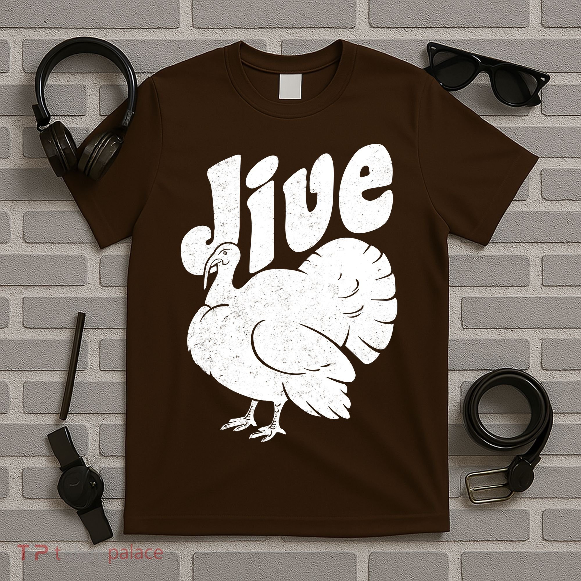 Retro Thanksgiving Jive Turkey T-Shirt