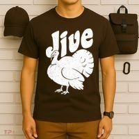 Retro Thanksgiving Jive Turkey T-Shirt thumb 6