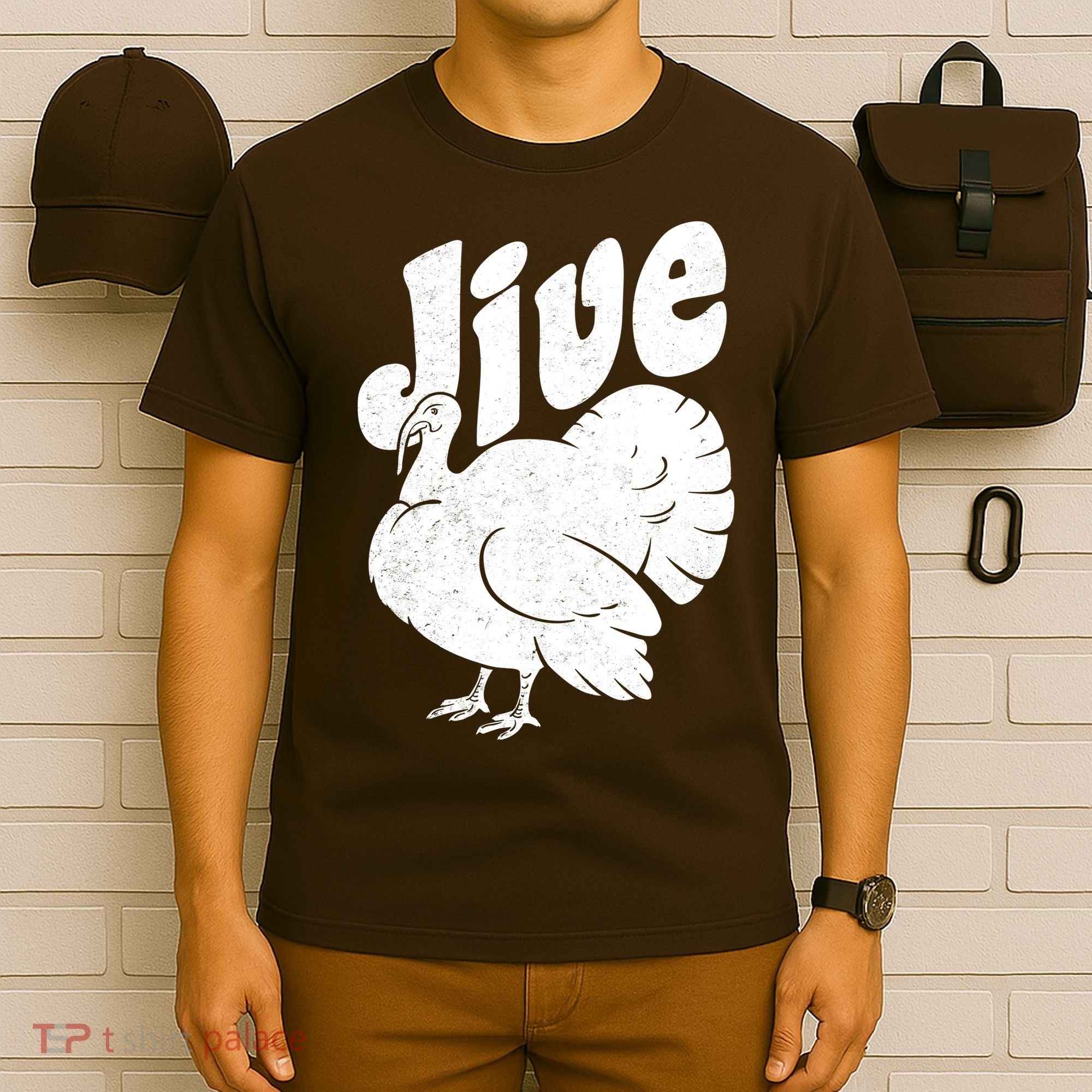 Retro Thanksgiving Jive Turkey T-Shirt